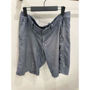 Lululemon Men's Chino Shorts Size 34 Blue Relaxed Fit 11" Inseam